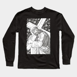 Jesus Christ with Cross Long Sleeve T-Shirt